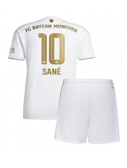 Bayern Munich Leroy Sane #10 Auswärts Trikotsatz für Kinder 2022-23 Kurzarm (+ Kurze Hosen)